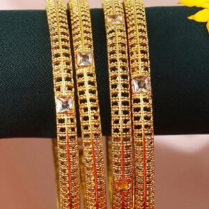Set Of Four Gold Plated Bangles Becautiful Handcarfted Bangle