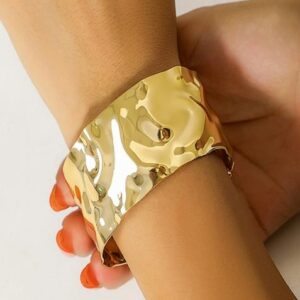 Gold Plated Cuff Bangle Bracelet