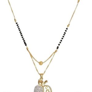 Silver Beaded Silver Plated Mangalsutra