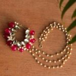 Red Maharani Mixed Alloy Nath