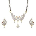 Silver Stone Studded Silver Plated Mangalsutra