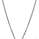 Gold Beaded Gold Plated Mangalsutra With Earrings