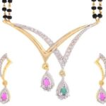 Gold Stone Studded Gold Plated Mangalsutra