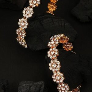 Gold Cubic Zirconia Bangles