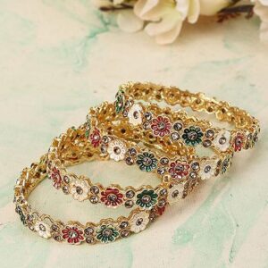 Multicolour Artificial Stone Bangles