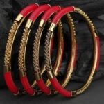 Set Of Four Gold Plated Bangles Becautiful Handcarfted Bangle