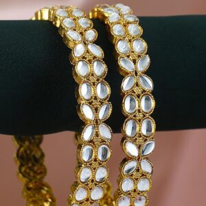 Set Of Two Gold Plated Bangles Becautiful Handcarfted Bangle