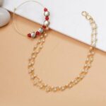 Red Kundan Mixed Alloy Nath