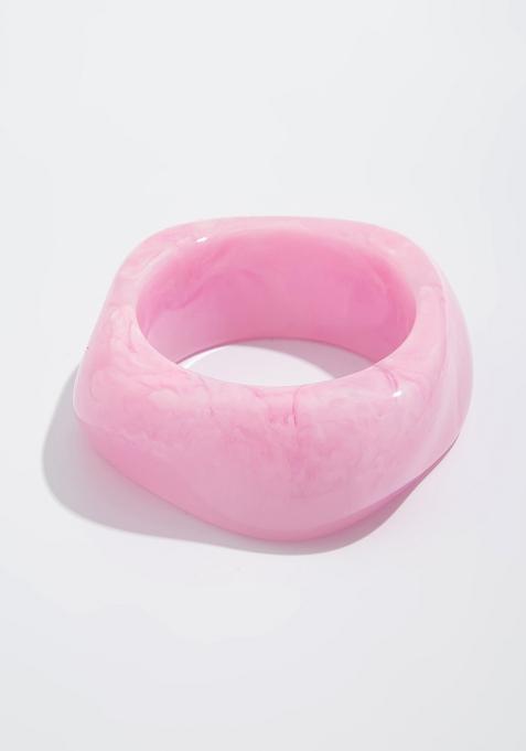 Pink Slip On Acrylic Bracelet For Women