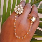 White Dynamic Duo Two Finger Ring