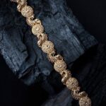 Gold Plated Kemp Stone Studded Temple Jada Bilai