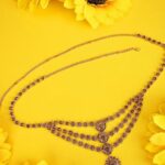 Gold Cubic Zirconia Waist Belt