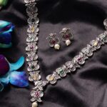 Stone Studded and Beaded Oxidised Jewellery Set