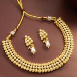 White Gold Moti Necklace