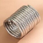 Silver Spiral Bangles