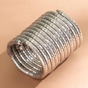 Silver Spiral Bangles