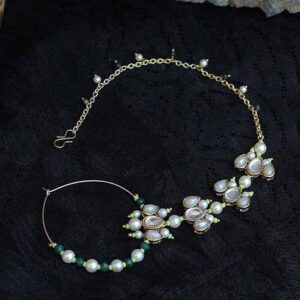 Multicolor Kundan Mixed Alloy Nath