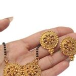 Gold Beaded Gold Plated Mangalsutra